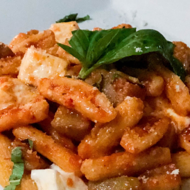 Cavatelli and Torino alla Norma with fresh basil | AnnaMaria's