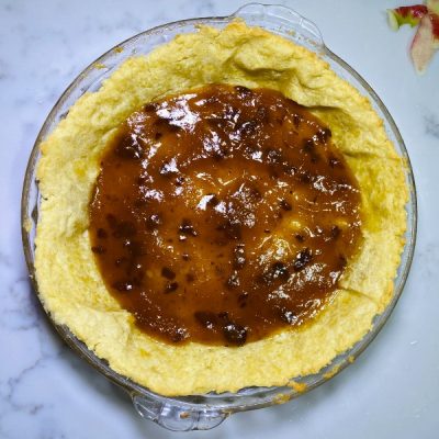 Raw crostata crust with almond apricot jam | AnnaMaria's