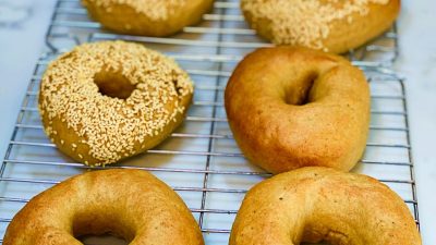 Home made Einkorn bagels | AnnaMaria's